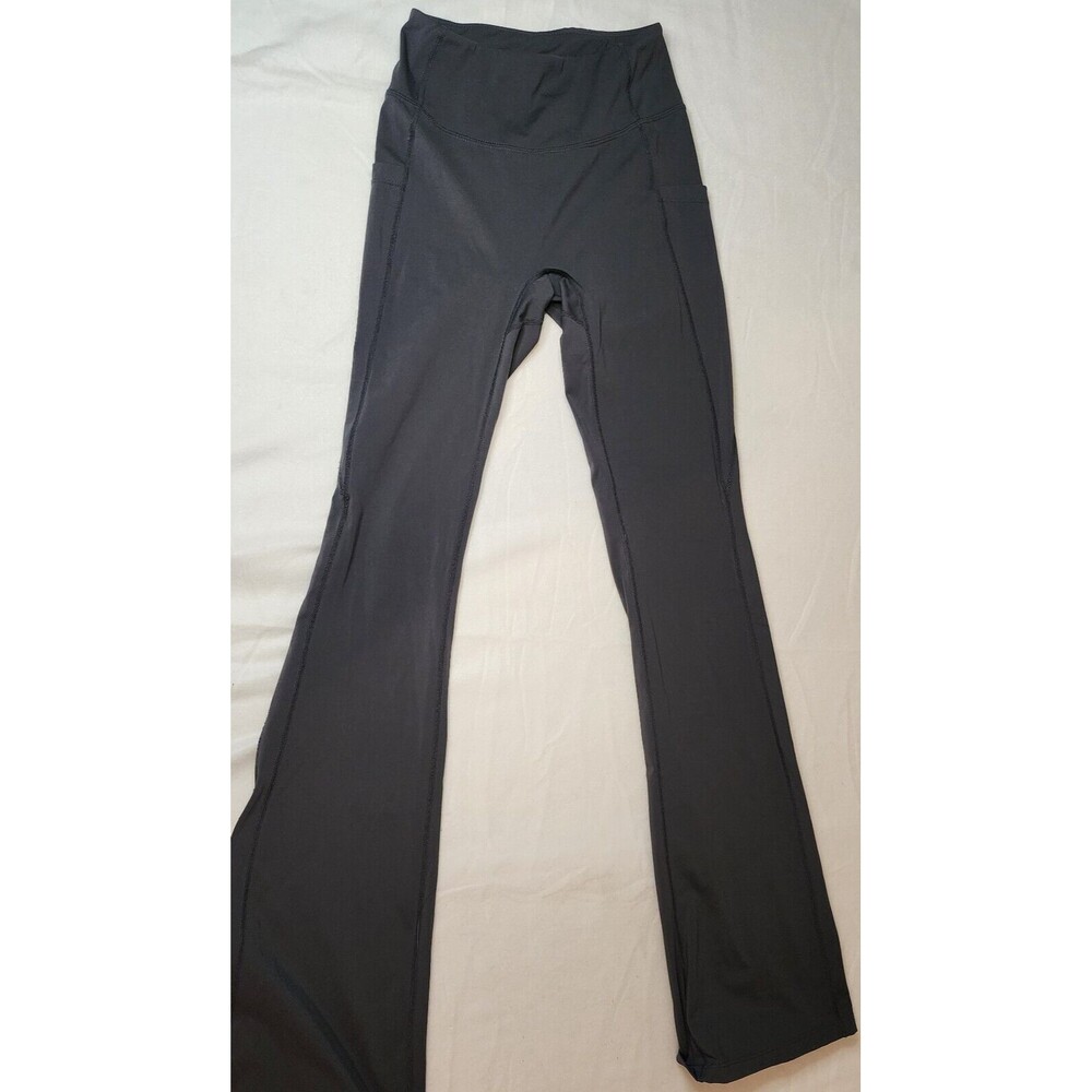 1st Phorm #IAM1STPHORM Gray Leggings Flare Stretch Approx Size Small Tall